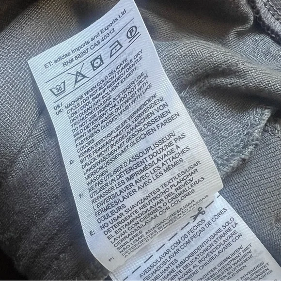 Indiana University Adidas Gray Hooded Jacket full zip jacket - Picture 7 of 8